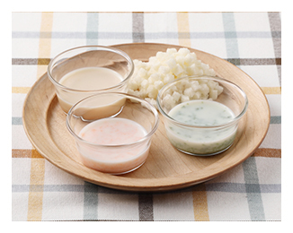 三色ミルク浸しパン