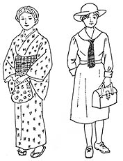 A picture of house call by public health nurses in the early Showa Period