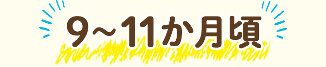 9～11か月頃